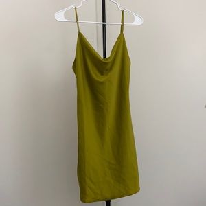 Urban outfitters satin green dress